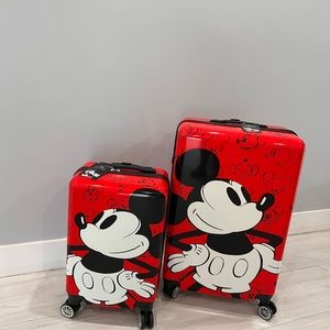 Daddy and me Mickey Mouse suitcases